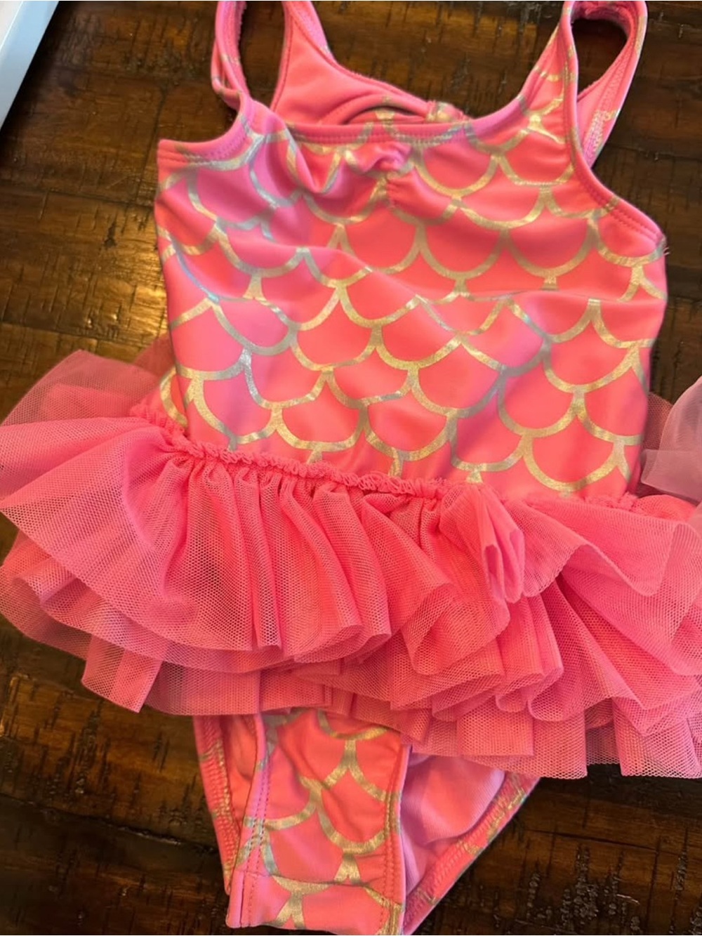 Toddler Pink Ruffle Tutu Swimsuits - Picture 2 of 3